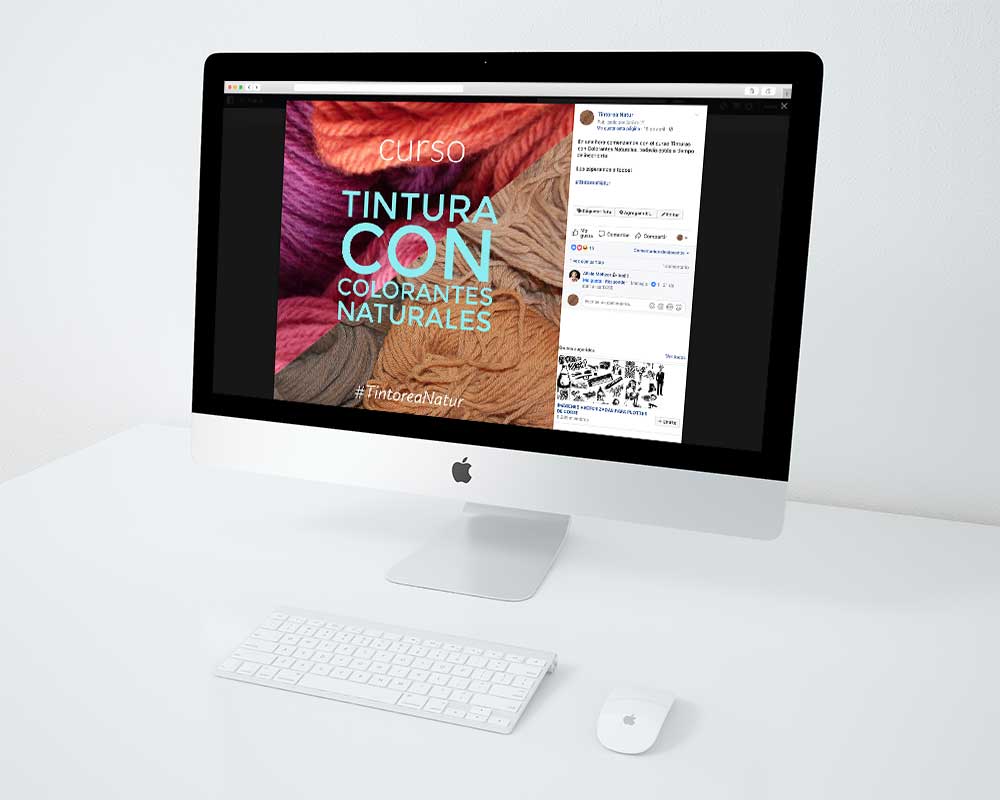 Community Manager y diseño de piezas para Tintorea Natur | colorantes&teñidos